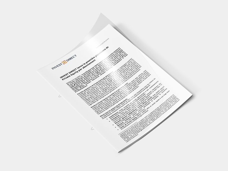 Communiqué INVEST DIRECT